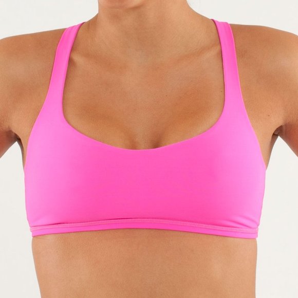 lululemon hot pink sports bra